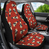 Nutcracker Red Pattern Print Universal Fit Car Seat Covers-grizzshop