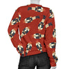 Nutcracker Red Pattern Print Women's Sweatshirt-grizzshop