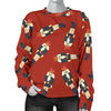 Nutcracker Red Pattern Print Women's Sweatshirt-grizzshop