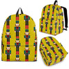 Nutcracker Yellow Pattern Print Backpack-grizzshop