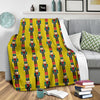 Nutcracker Yellow Pattern Print Blanket-grizzshop