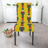 Nutcracker Yellow Pattern Print Chair Cover-grizzshop