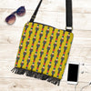 Nutcracker Yellow Pattern Print Crossbody bags-grizzshop