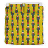 Nutcracker Yellow Pattern Print Duvet Cover Bedding Set-grizzshop