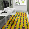 Nutcracker Yellow Pattern Print Floor Mat-grizzshop