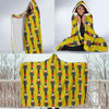 Nutcracker Yellow Pattern Print Hooded Blanket-grizzshop