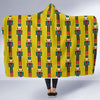 Nutcracker Yellow Pattern Print Hooded Blanket-grizzshop