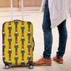 Nutcracker Yellow Pattern Print Luggage Cover Protector-grizzshop