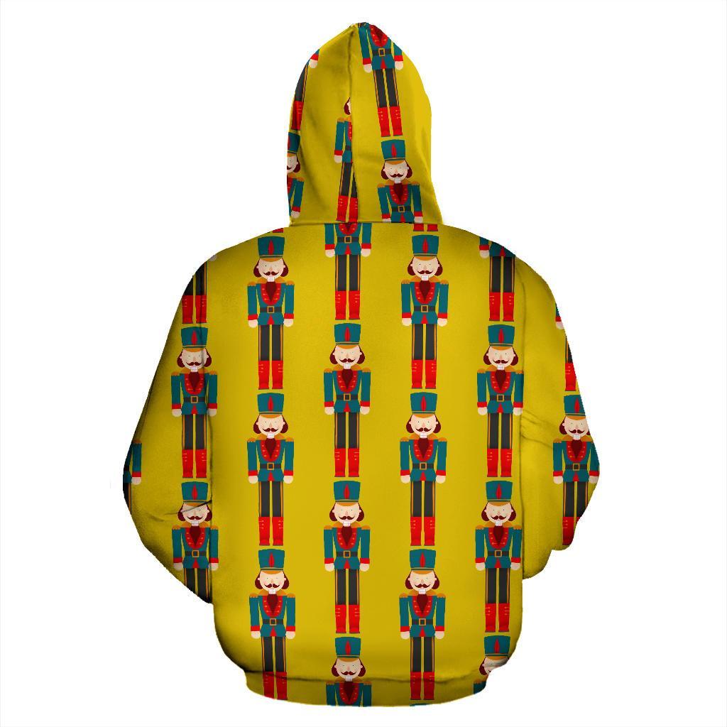 Nutcracker Yellow Pattern Print Men Women Pullover Hoodie-grizzshop