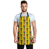 Nutcracker Yellow Pattern Print Men's Apron-grizzshop