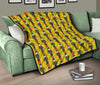 Nutcracker Yellow Pattern Print Quilt-grizzshop