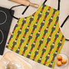 Nutcracker Yellow Pattern Print Women's Apron-grizzshop