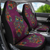 OWL MANDALA RED CAR SEAT COVER UNIVERSAL FIT-grizzshop