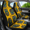 OWL MANDALA YELLOW CAR SEAT COVER UNIVERSAL FIT-grizzshop