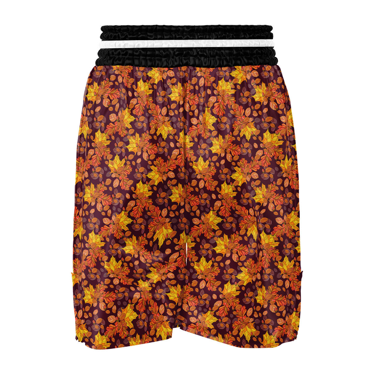 Oak Maple Print Pattern Boxing Shorts-grizzshop