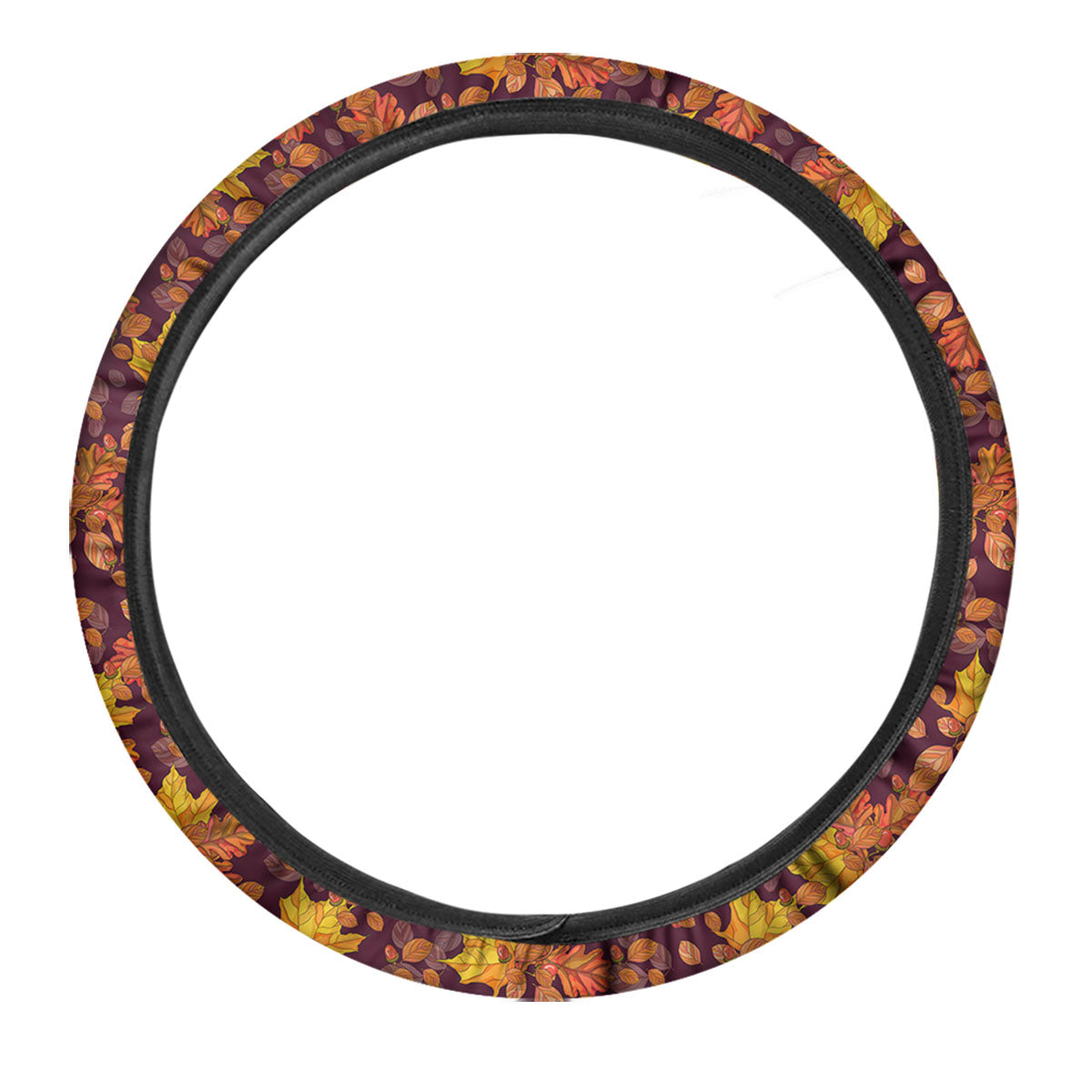 Oak Maple Print Pattern Car Steering Wheel Cover-grizzshop