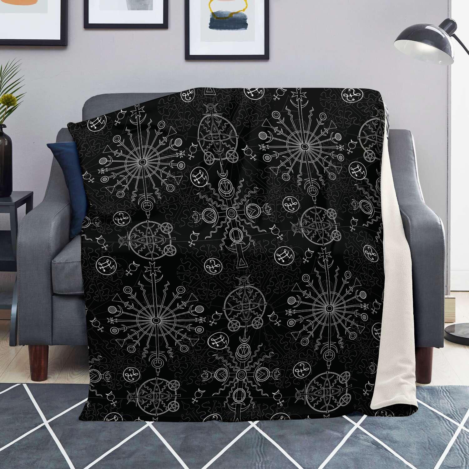 Occult Witch Gothic Blanket-grizzshop