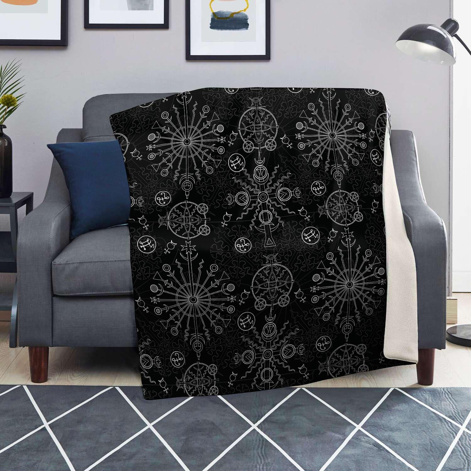 Occult Witch Gothic Blanket-grizzshop