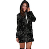 Occult Witch Gothic Hoodie Dress-grizzshop