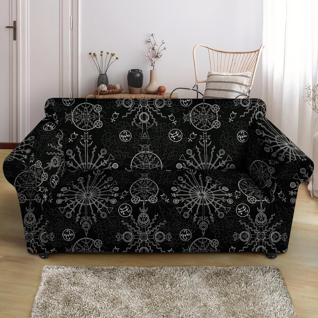 Occult Witch Gothic Loveseat Cover-grizzshop