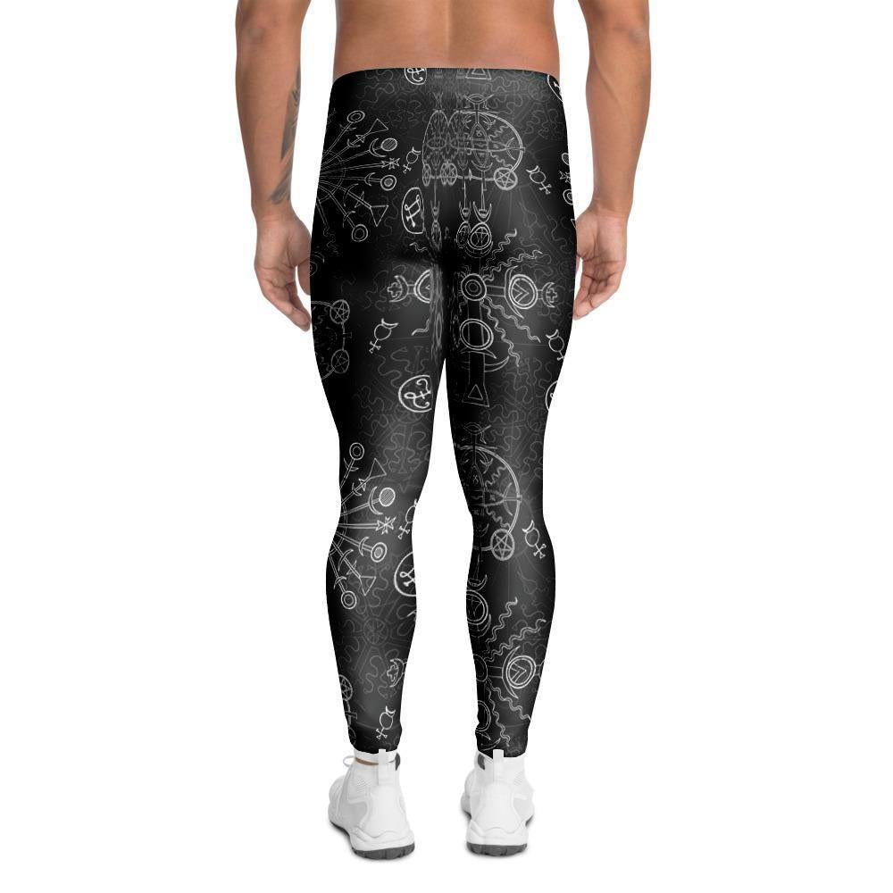 Occult Witch Gothic Men's Leggings-grizzshop