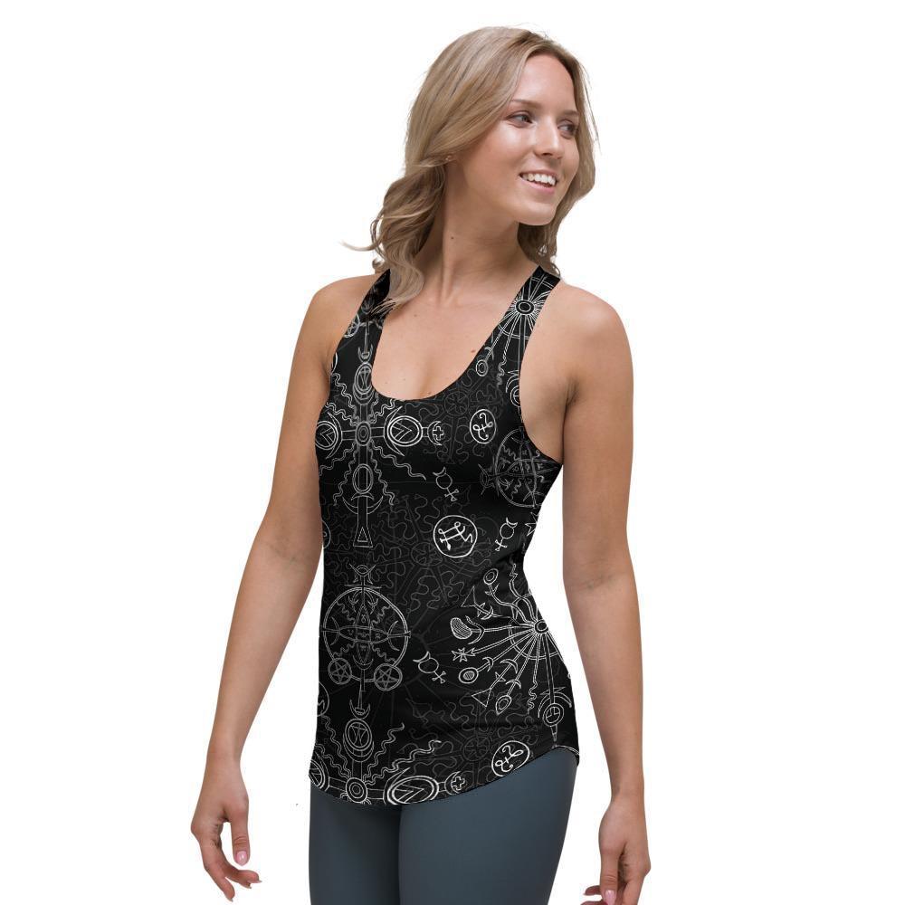 Occult Witch Gothic Women's Racerback Tank Top-grizzshop