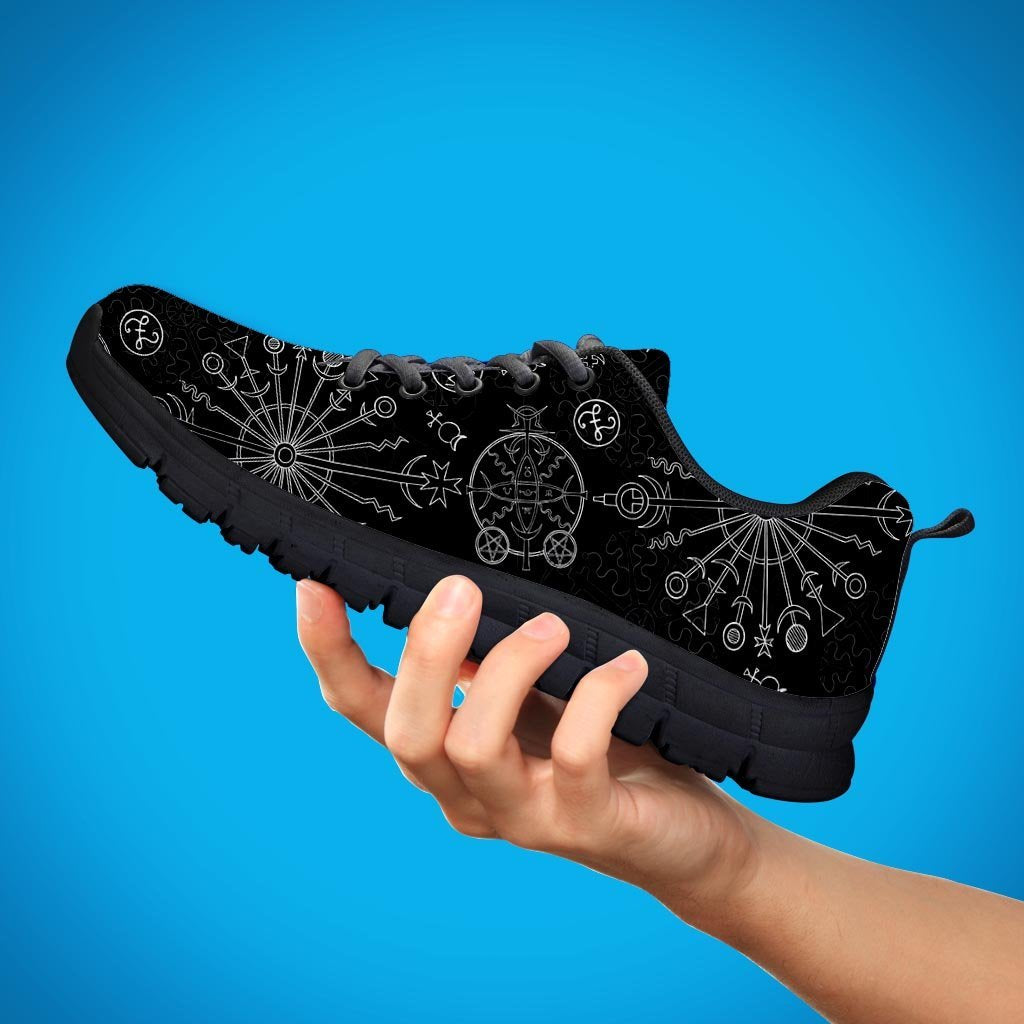 Occult Witch Gothic Women's Sneakers-grizzshop