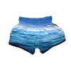 Ocean Blue Print Muay Thai Boxing Shorts-grizzshop