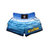 Ocean Blue Print Muay Thai Boxing Shorts-grizzshop