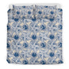 Ocean Octopus Pattern Print Duvet Cover Bedding Set-grizzshop