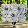 Ocean Octopus Pattern Print Hooded Blanket-grizzshop