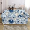 Ocean Octopus Pattern Print Loveseat Cover-grizzshop