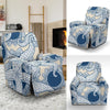 Ocean Octopus Pattern Print Recliner Cover-grizzshop