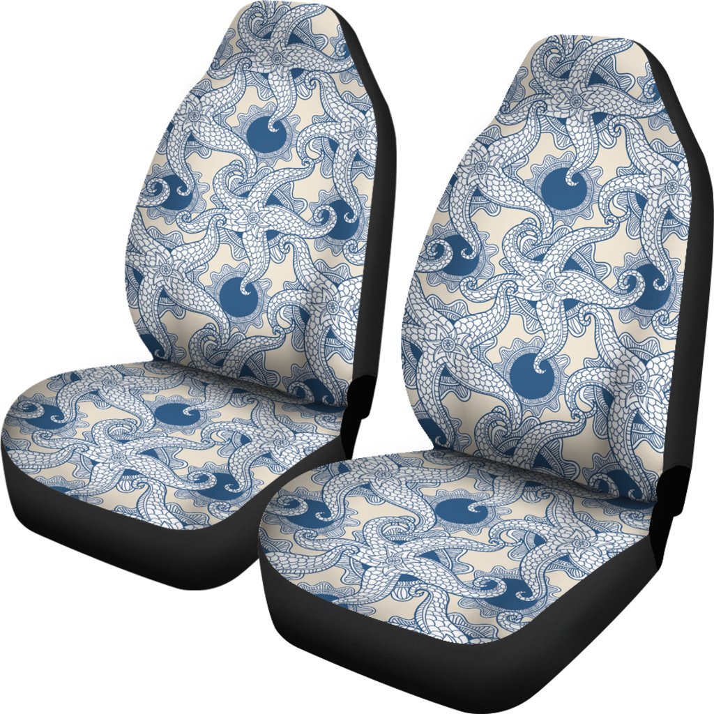 Ocean Octopus Pattern Print Universal Fit Car Seat Cover-grizzshop