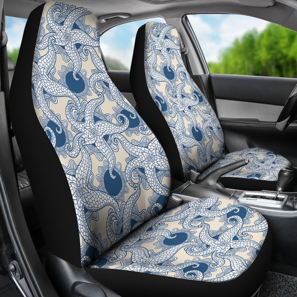 Ocean Octopus Pattern Print Universal Fit Car Seat Cover-grizzshop