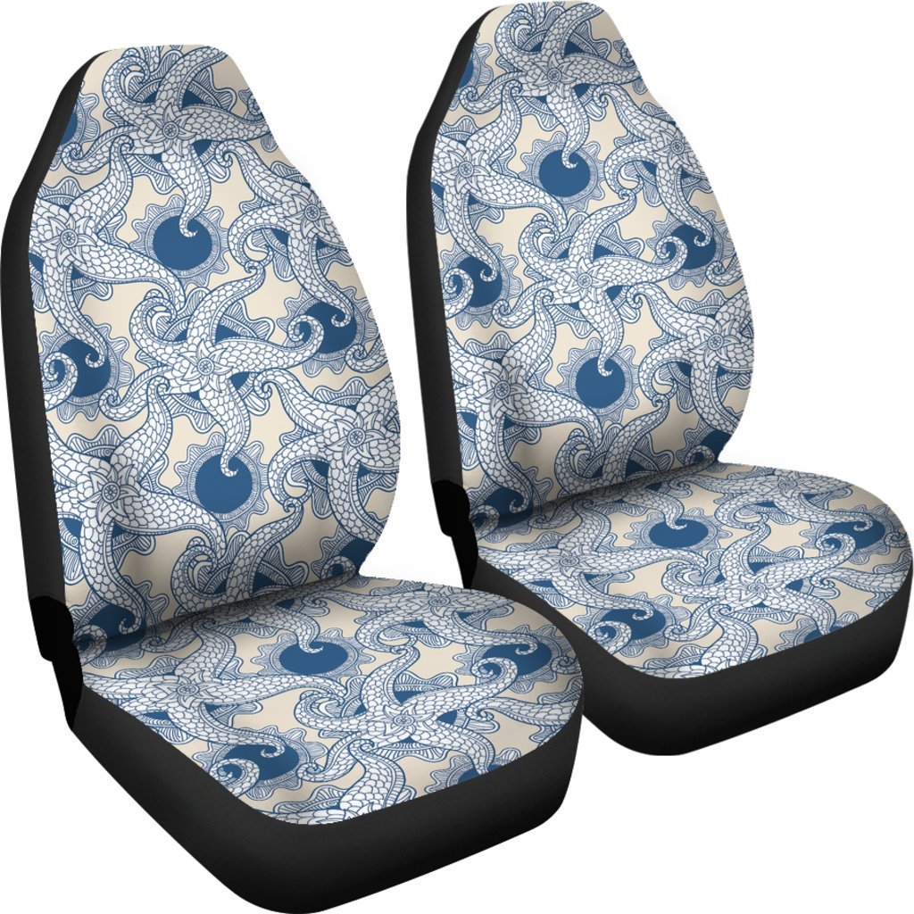 Ocean Octopus Pattern Print Universal Fit Car Seat Cover-grizzshop