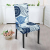 Ocean Pattern Print Chair Cover-grizzshop