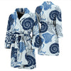 Ocean Pattern Print Men Long Robe-grizzshop