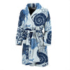 Ocean Pattern Print Men Long Robe-grizzshop