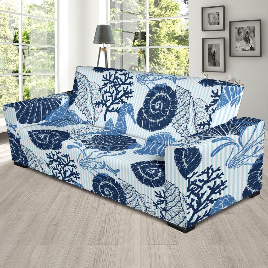 Ocean Pattern Print Sofa Covers-grizzshop