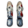 Ocean Wave Japanese Print Muay Thai Shin Guards-grizzshop