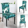 Ocean Wave Pattern Print Chair Cover-grizzshop