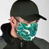 Ocean Wave Pattern Print Face Mask-grizzshop