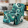 Ocean Wave Pattern Print Recliner Cover-grizzshop