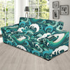 Ocean Wave Pattern Print Sofa Covers-grizzshop