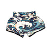 Ocean Wave Print Muay Thai Boxing Shorts-grizzshop