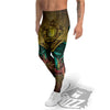 Octopus And Diving Helmet Print Men's Leggings-grizzshop