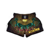 Octopus And Diving Helmet Print Muay Thai Boxing Shorts-grizzshop