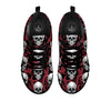 Octopus Skull Red Print Pattern Black Sneaker-grizzshop