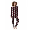 Octopus Skull Red Print Pattern Women's Pajamas-grizzshop